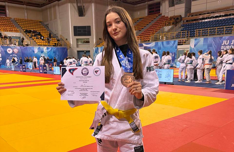 Полтавка Анастасія Містюк — «бронзова» призёрка Чемпіонату Європи з джиу-джитсу
